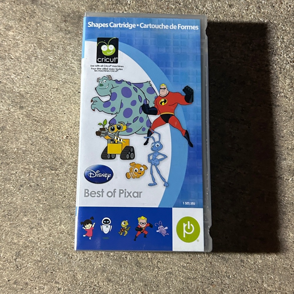 Cricut Pixar Shapes Cartridge with Blue and Red